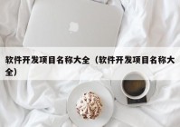 软件开发项目名称大全（软件开发项目名称大全）