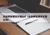 企业网站建设方案ppt（企业网站建设方案公司）